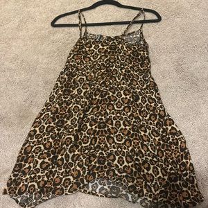Leopard print mini dress!!